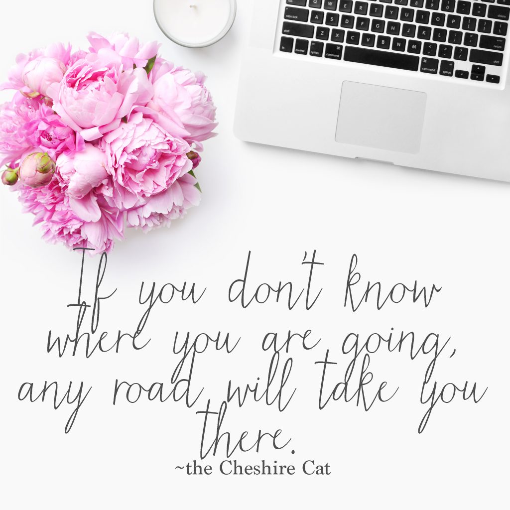 how to create a blog schedule cheshire cat quote