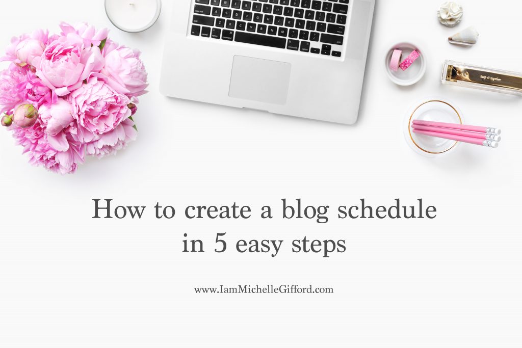 how to create a blog schedule