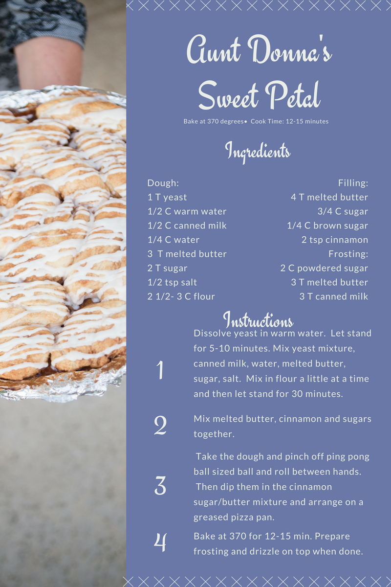 Aunt Donna’s Sweet Petals Recipe Michelle Gifford Creative