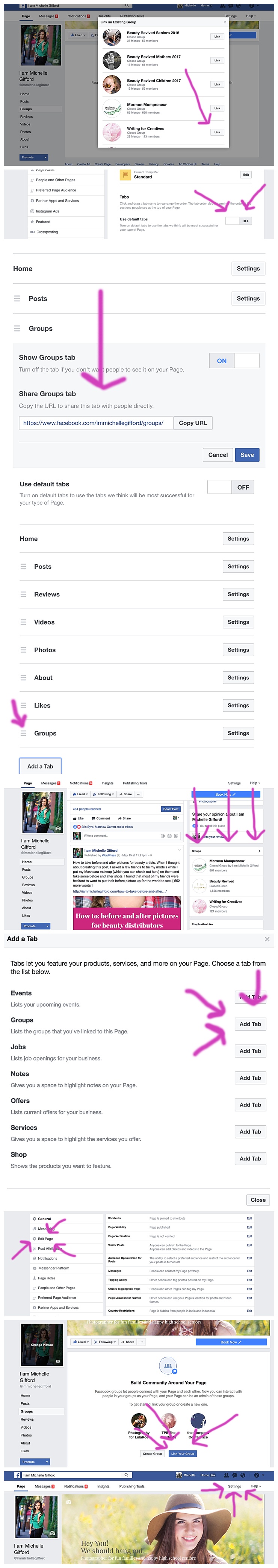 how to link your facebook group on your facebook page