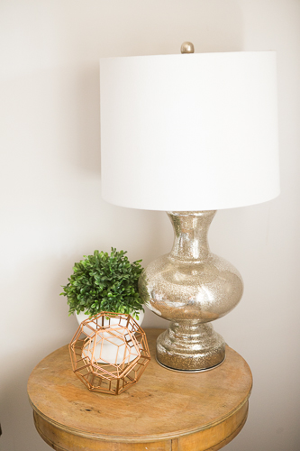 Home Office Tour How to Use Affiliate Links night stand mercury glass lamp Using affiliate links naturally www.iammichellegifford.com