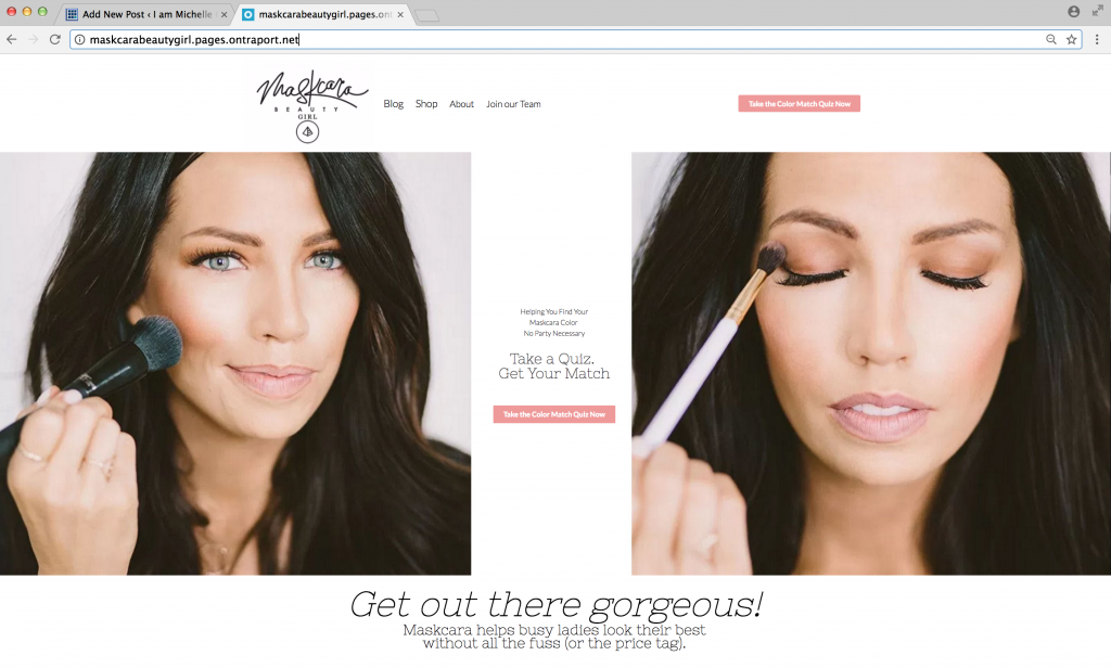How to Sell Maskcara Makeup Online my business strategies for IamMichelleGifford.com