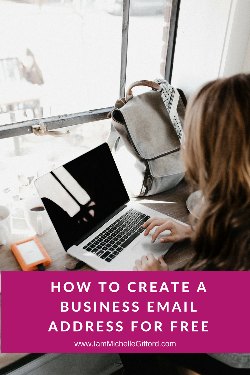 How to create custom business email address with bluehost and gmail, custom email setup a step by step guide to creating your business email address www.IamMichelleGifford.com