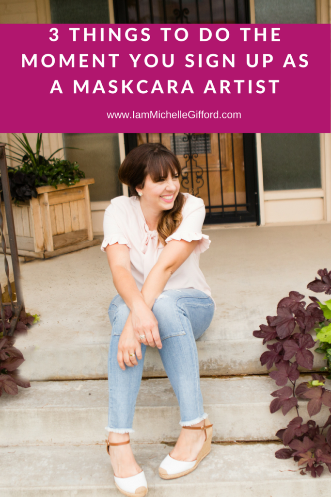Sign Up as a Maskcara Artist 3 things to do when you sign up as an artist, Free downloadable worksheets from www.IamMichelleGifford
