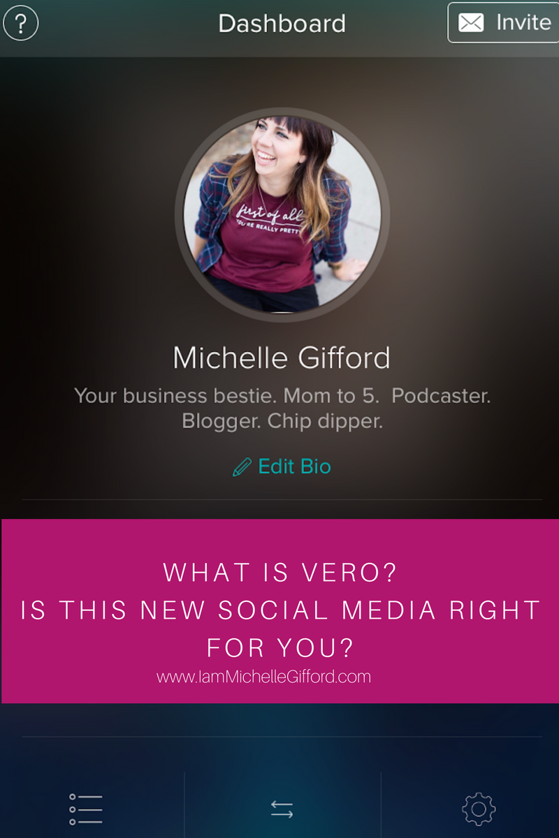 What is Vero and is it right for your business, vero true social, what makes vero different than instagram with www.IamMichelleGifford.com