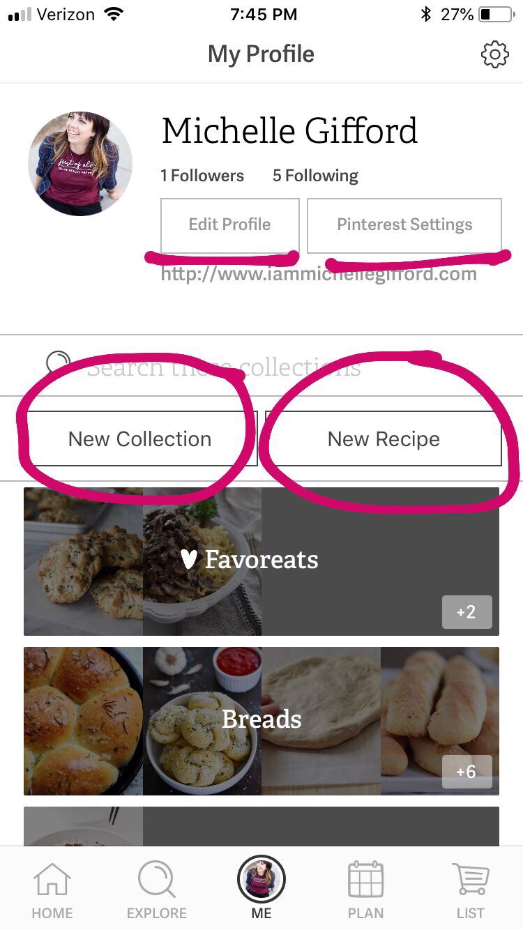 How to use Favoreats HOw to edit my favoreats profile How to change my collections on favoreats What is the favoreats app how do I sign up for the favoreats app by www.IamMichelleGifford.com