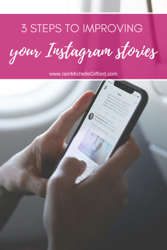 How to use Instagram Lives and Stories to grow your business a step by step to a perfect Instagram live www.iammichellegifford.com 3 Steps to improving your Instagram stories www.iammichellegifford.com Instagram for business tips