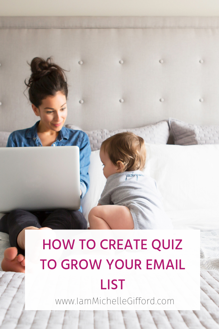 How to use quizzes to boost your email list Michelle Gifford podcast episode 23 from www.IamMichelleGifford.com
