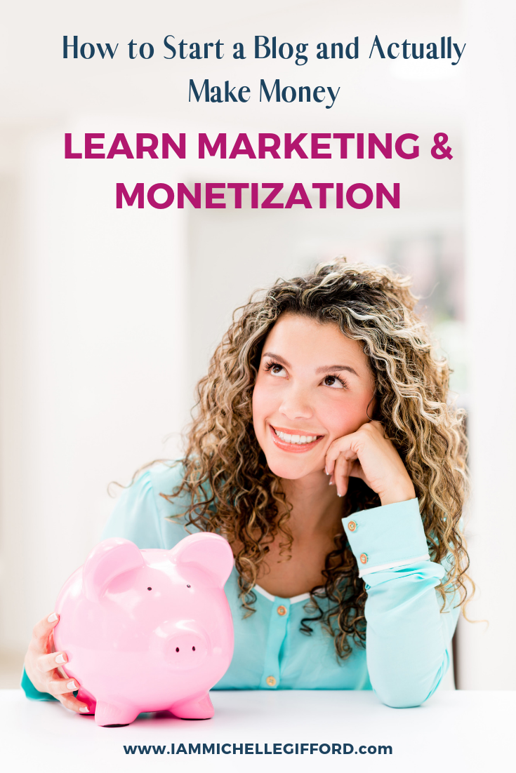 Learn how to make money blogging. Learning ways to market and monetize your blog too! This easy guide is designed just for beginners and shows you how to turn your blog into an income-producing machine! From IAmMichelleGifford.com