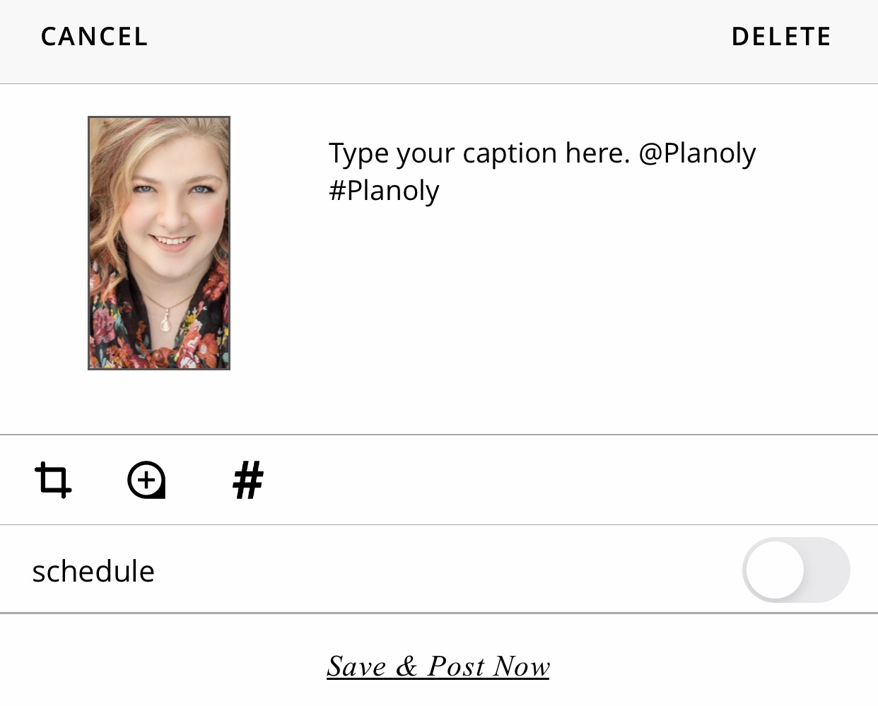 Get started with Planoly Plan your Captions www.iammichellegifford.com