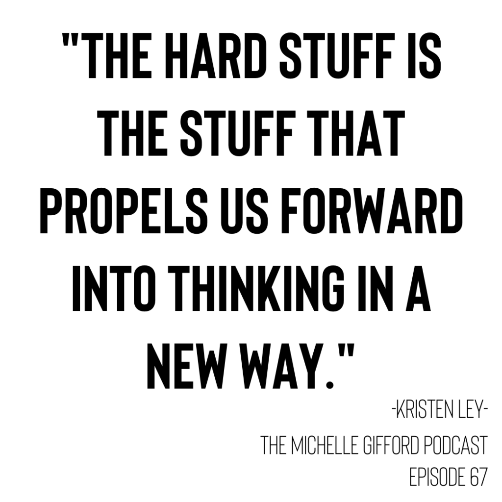 Kristen Ley shares how to work with big brands on The Michelle Gifford Podcast. Read more here www.IamMichelleGifford.com
