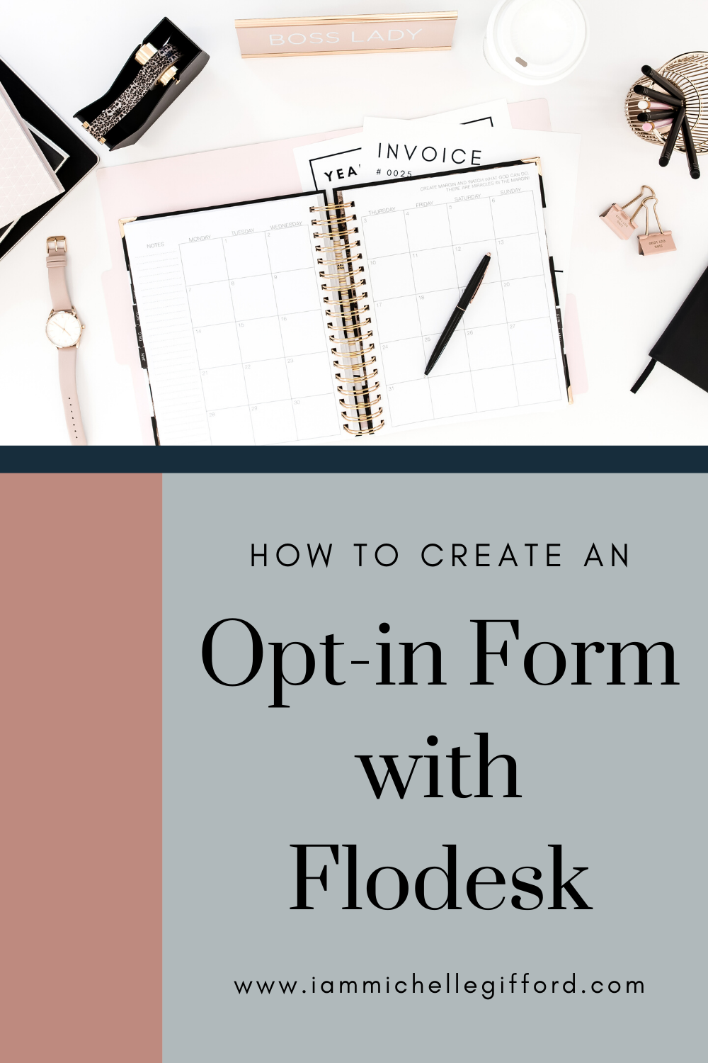 How to Create an Opt-in Form with Flodesk Simple email sign ups for business www.iammichellegifford.com