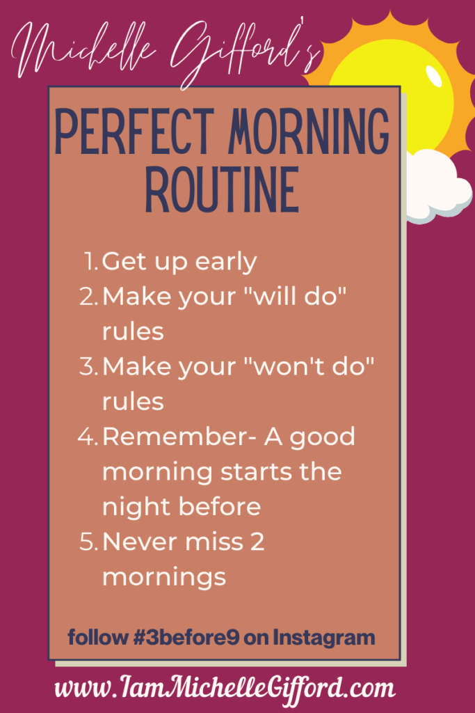 Create Your Perfect Morning Routine In 5 Steps • Michelle Ford Creative