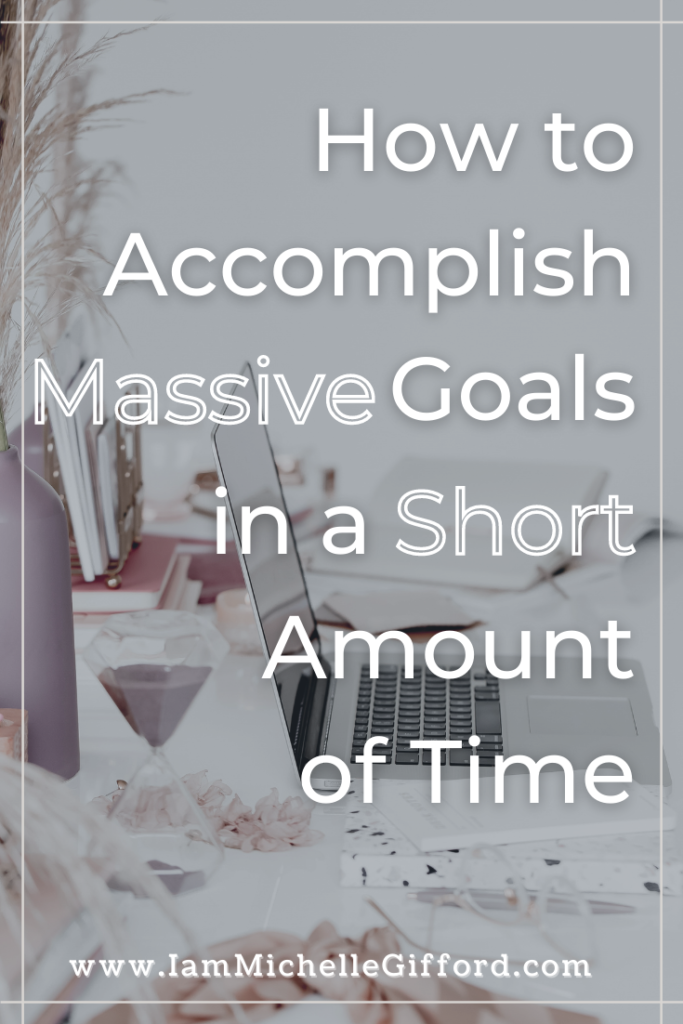 Learn how to meet goals using this five step plan. www.iammichellegifford.com
