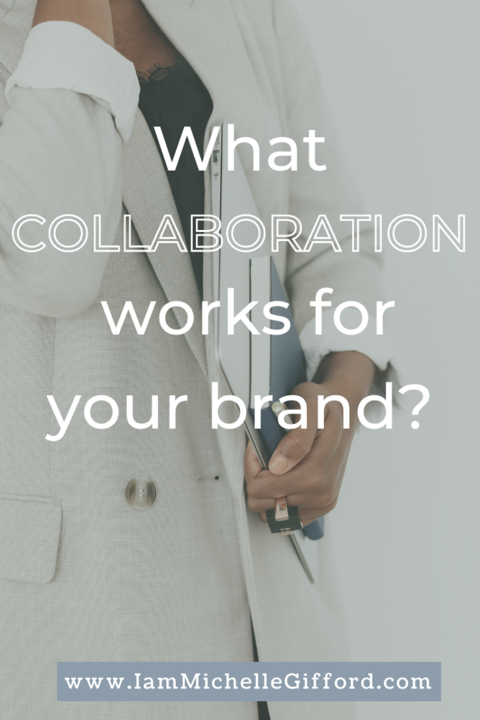 Find out my tips on how to grow your business when collaborating with other brands. www.iammichellegifford.com