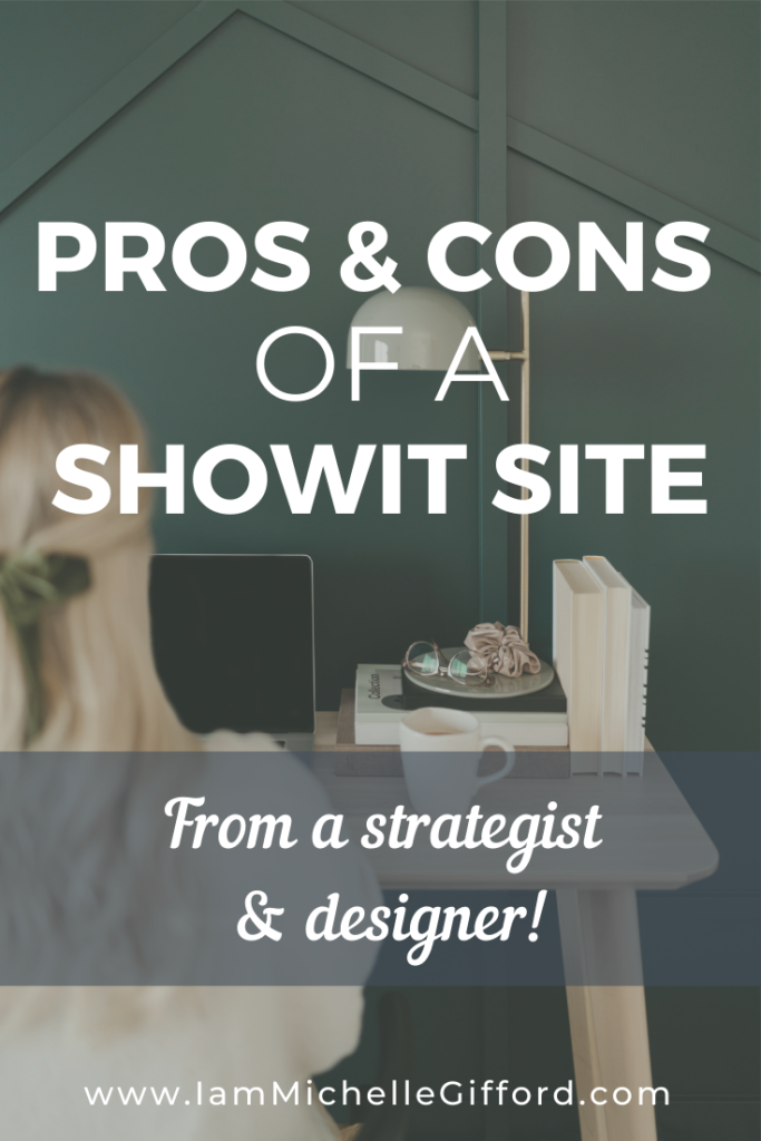 the pros and cons to showit from one creative to another. www.iammichellegifford.com