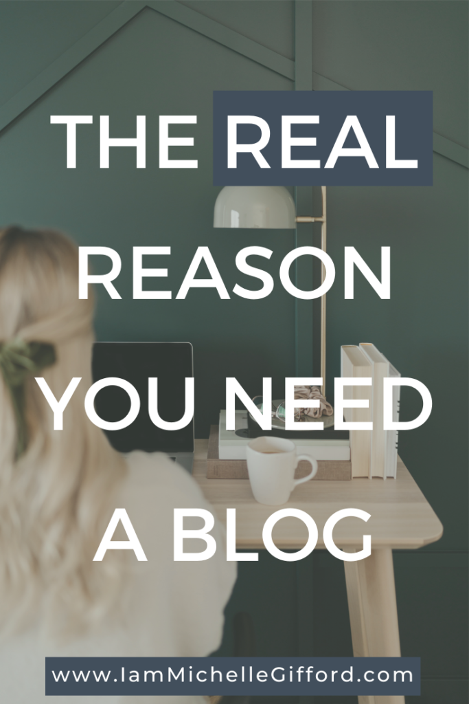 Learn my top reasons why you need a blog for your business. www.iammichellegifford.com