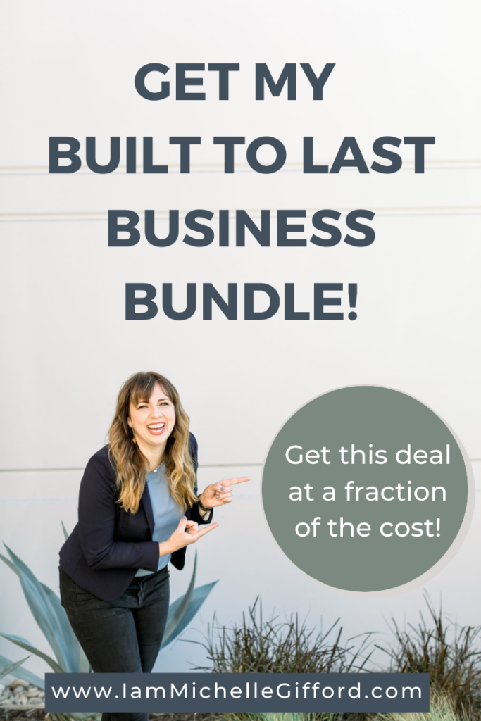 Get my bundle if you're ready to own your business and can see it thriving five years from now. www.iammihcellegifford.com