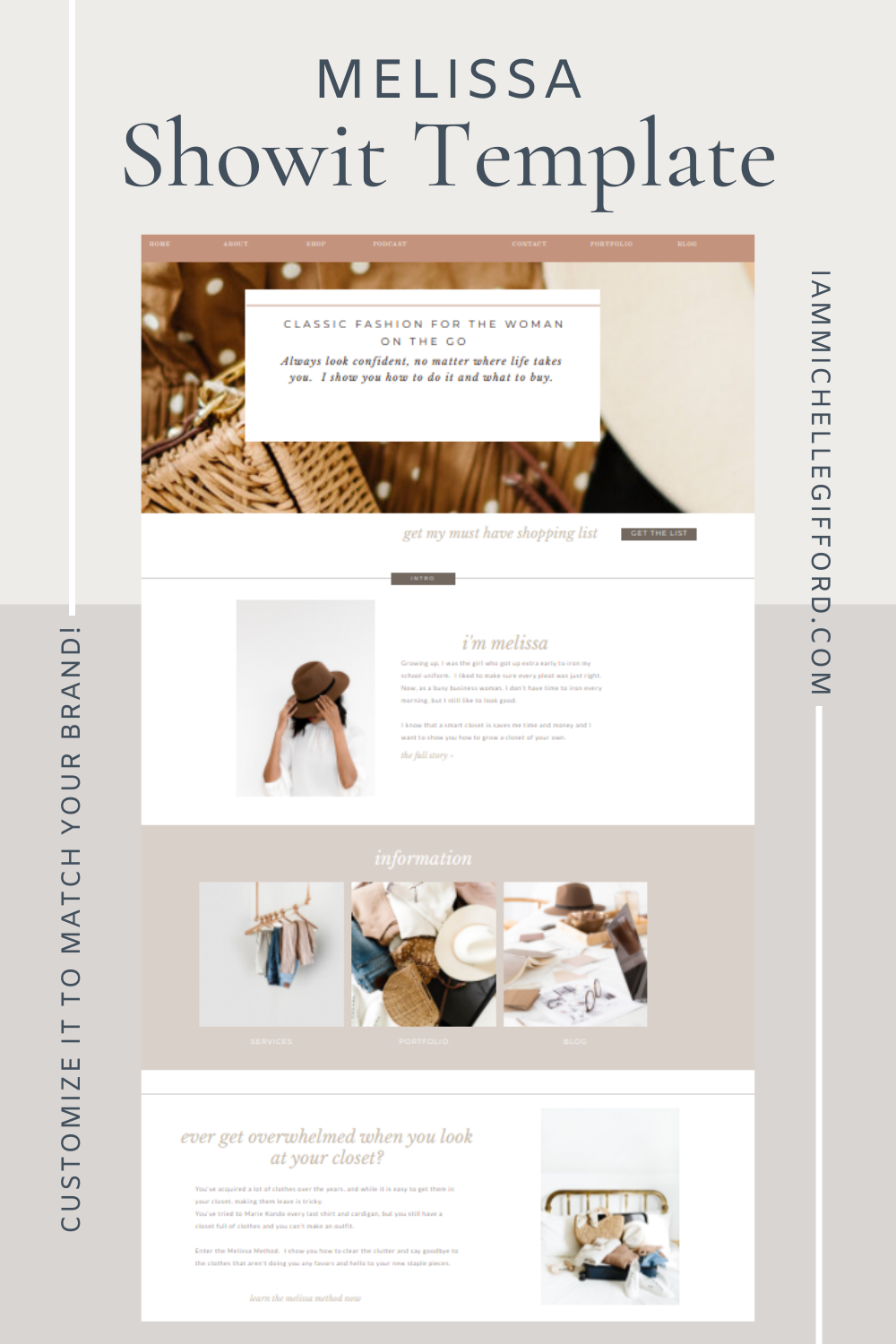 This showit template could be yours now! www.iammichellegifford.com