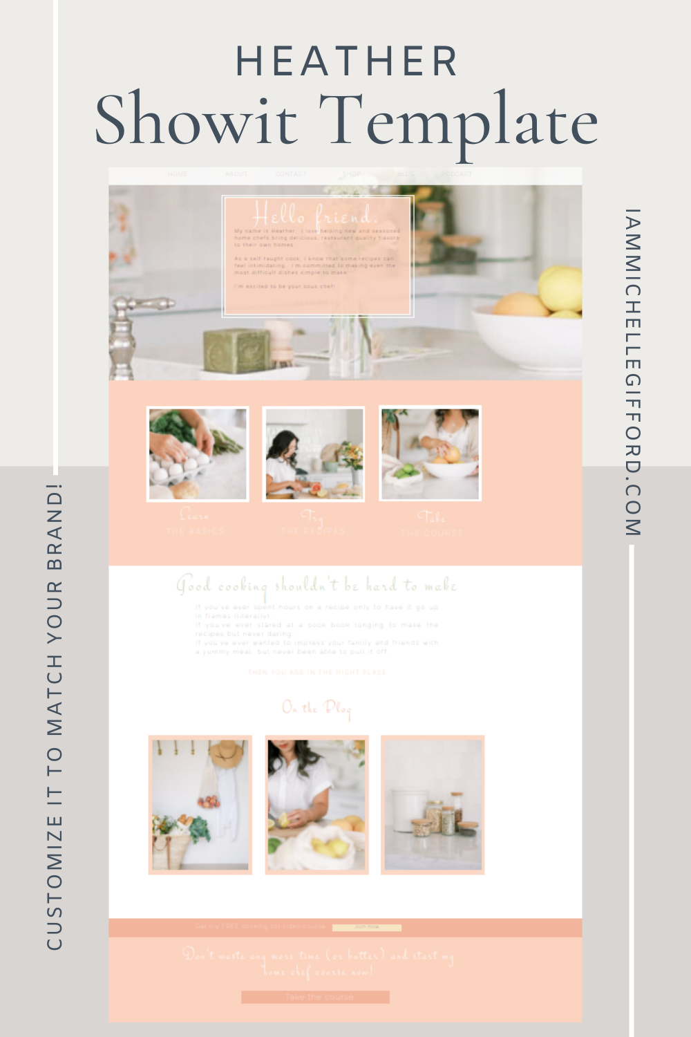 Pick this showit template to give your website the upgrade it deserves. www.iammichellegifford.com