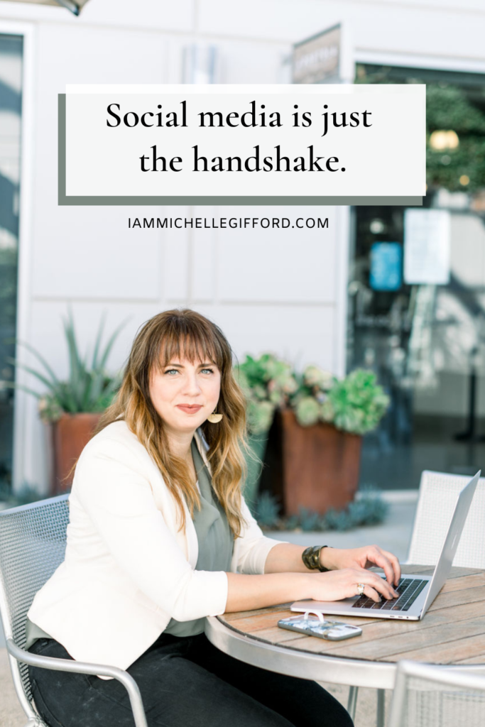 your business shouldn't only live on social media. learn how to start your own website for your business. www.iammichellegifford.com