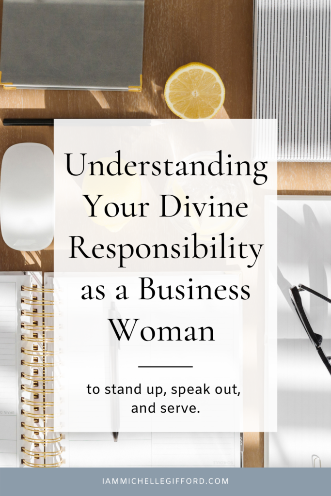 your responsibility to stand up, speak out, and serve. www.iammichellegifford.com