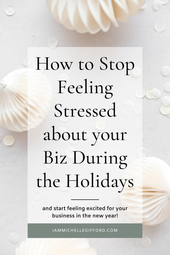 How to start feeling excited abour your biz for the new year. www.iammichellegifford.com