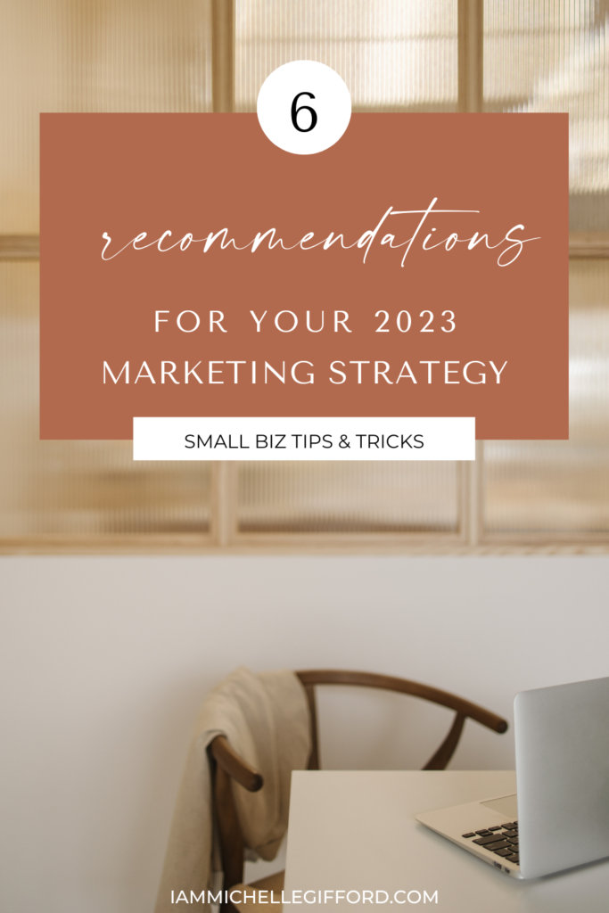 do these 6 things to prep your marketing strategy for the new year. www.iammichellegifford.com