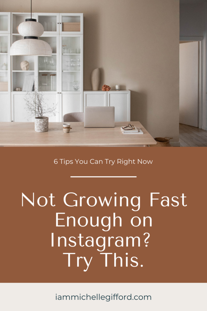 not growing fast enough on instagram? try this. www.iammichellegifford.com