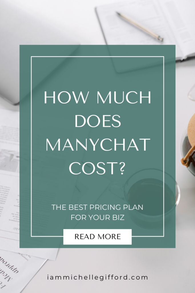 how much does manychat cost? www.iammichellegifford.com